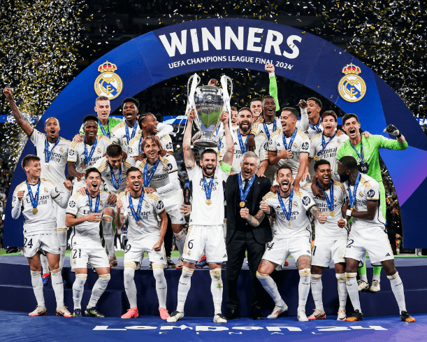 Real Madrid win the Champions League